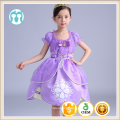 Crianças princesa roupas de bebê dos desenhos animados custome cosplay vestidos meninas sino vestidos de festa princesa